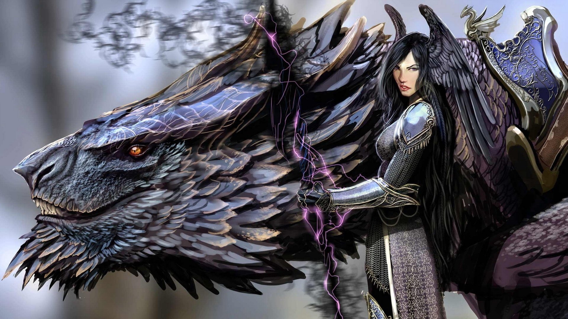 游戏游戏美女插画