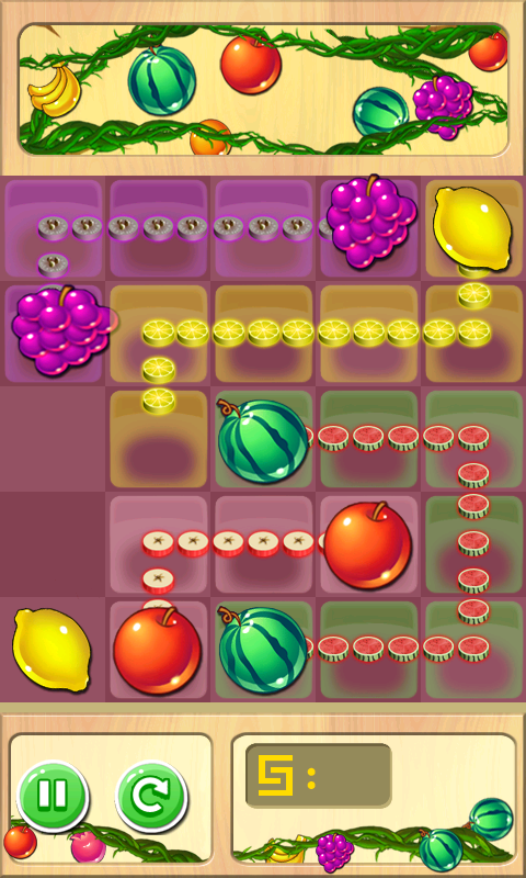 休闲益智 >水果连线 水果连线是一款超级简单又非常有趣的休闲游戏