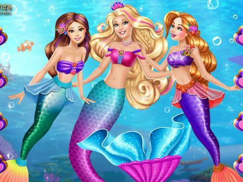 漂亮的美人鱼姐妹